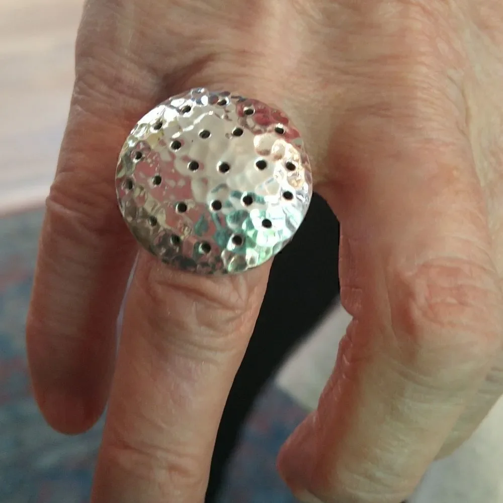 Sterling Silver Textured Ring